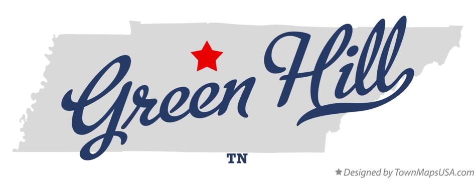 Map of Green Hill Tennessee TN