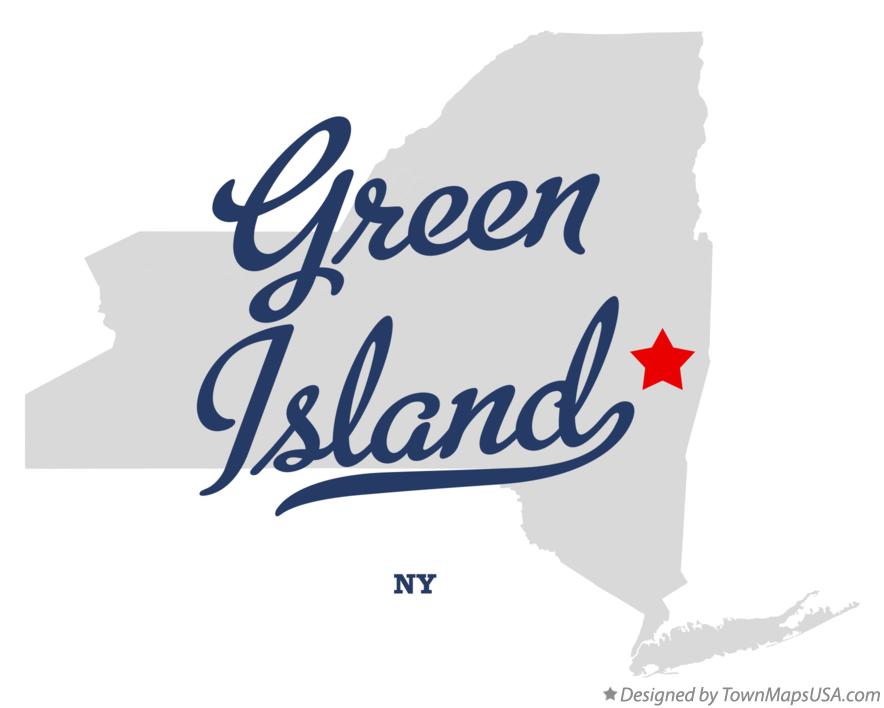 Map of Green Island New York NY