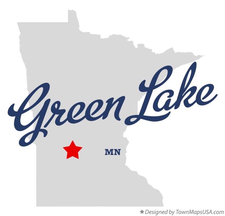 Map of Green Lake Minnesota MN