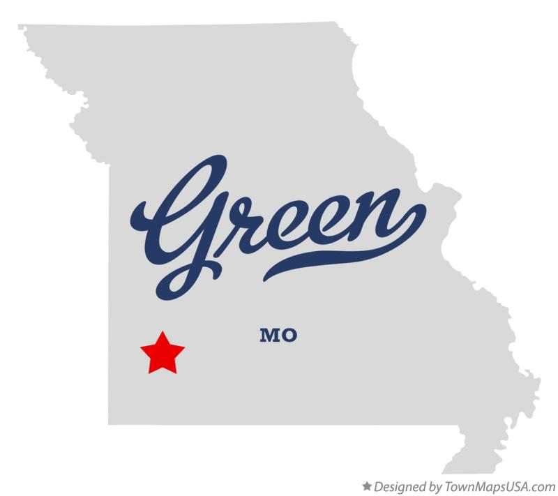 Map of Green Missouri MO