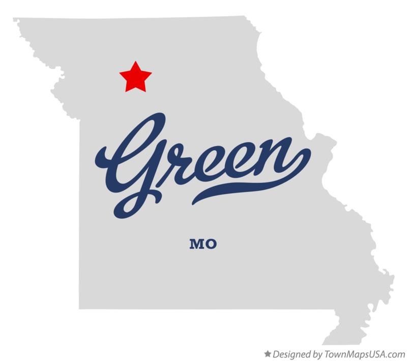 Map of Green Missouri MO