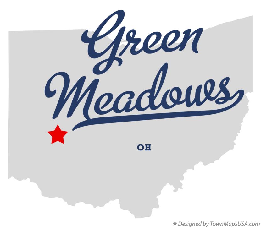 Map of Green Meadows Ohio OH