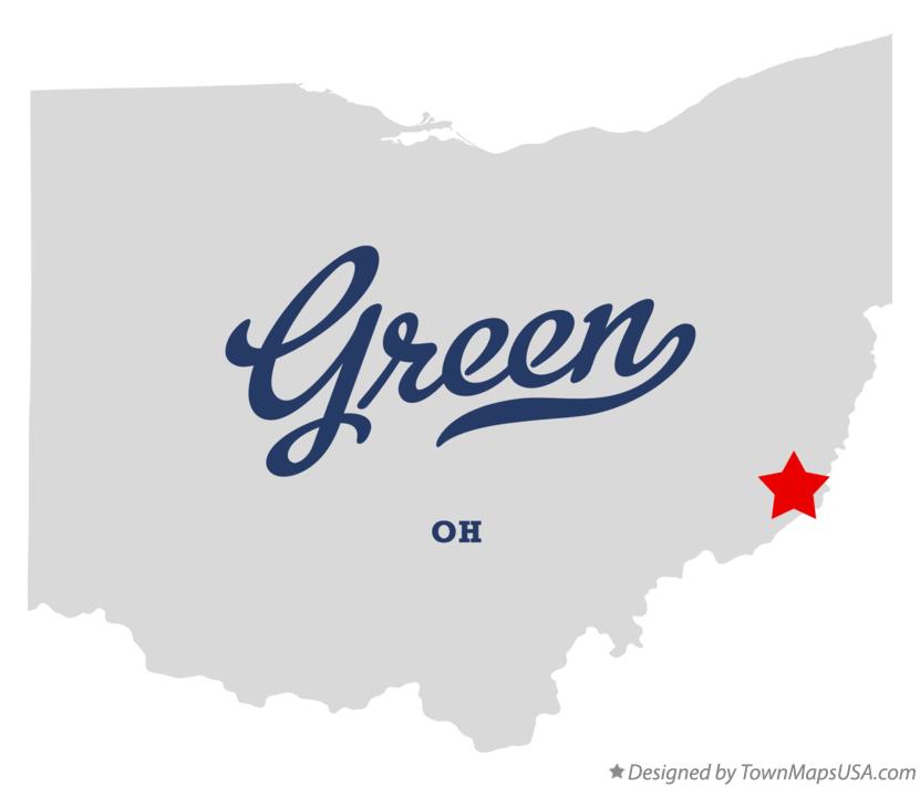 Map of Green Ohio OH