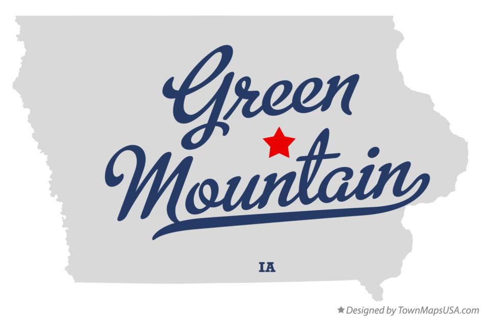 Map of Green Mountain Iowa IA