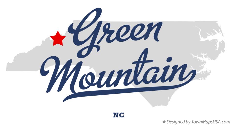 Map of Green Mountain North Carolina NC