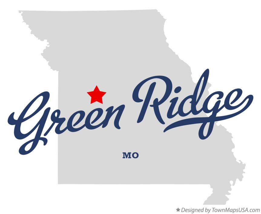Map of Green Ridge Missouri MO