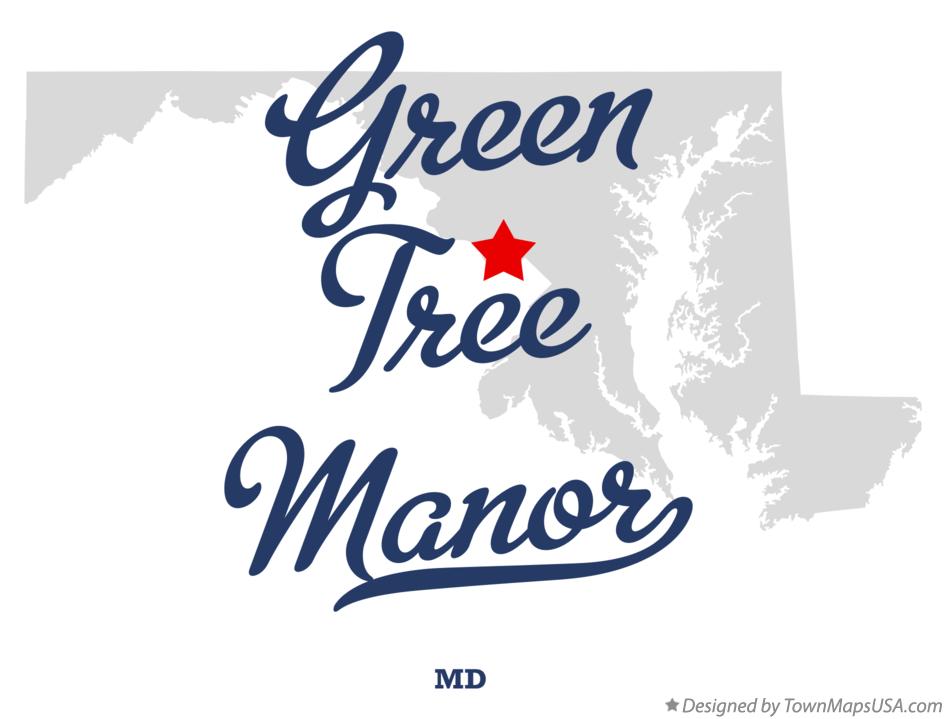 Map of Green Tree Manor Maryland MD