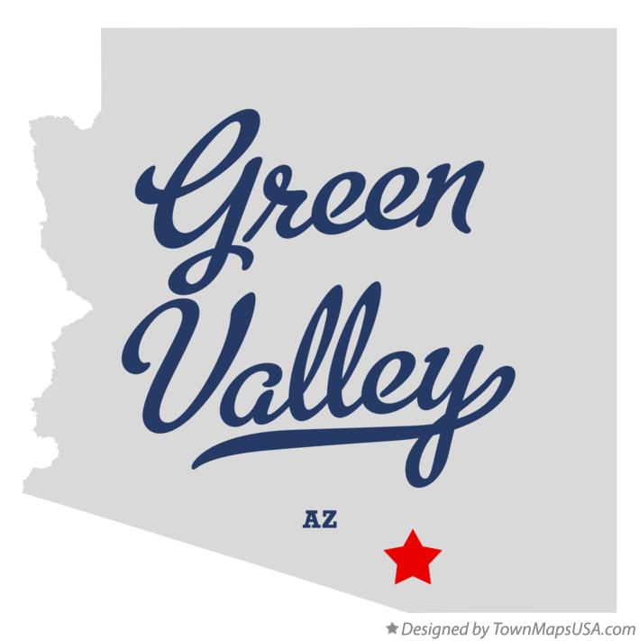 Map of Green Valley Arizona AZ