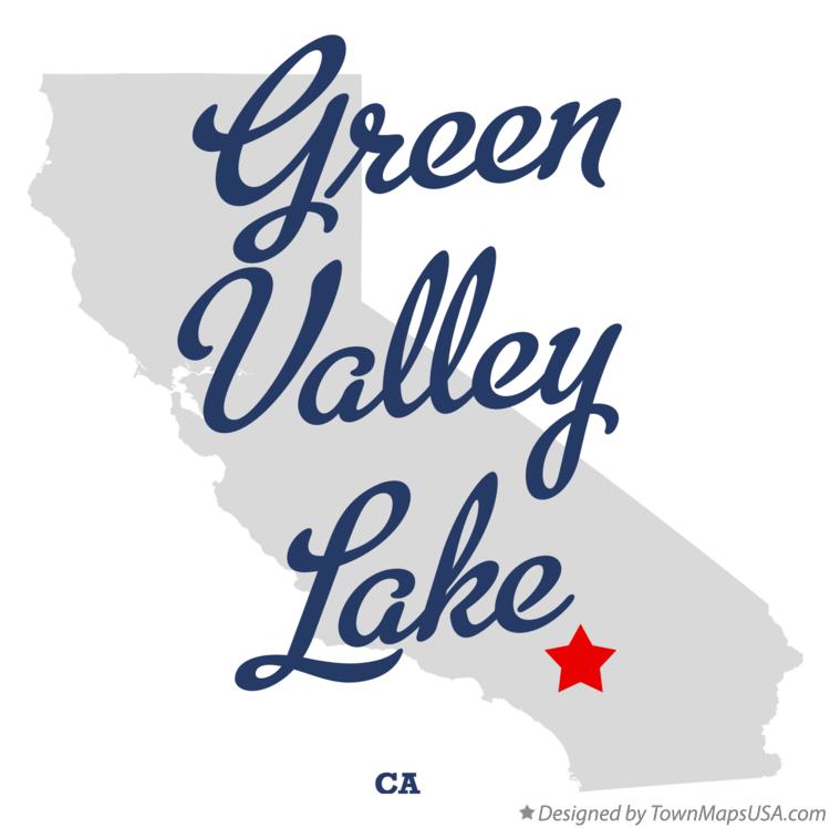 Map of Green Valley Lake California CA