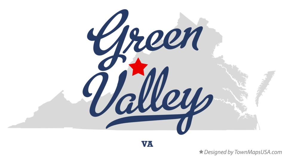 Map of Green Valley Virginia VA