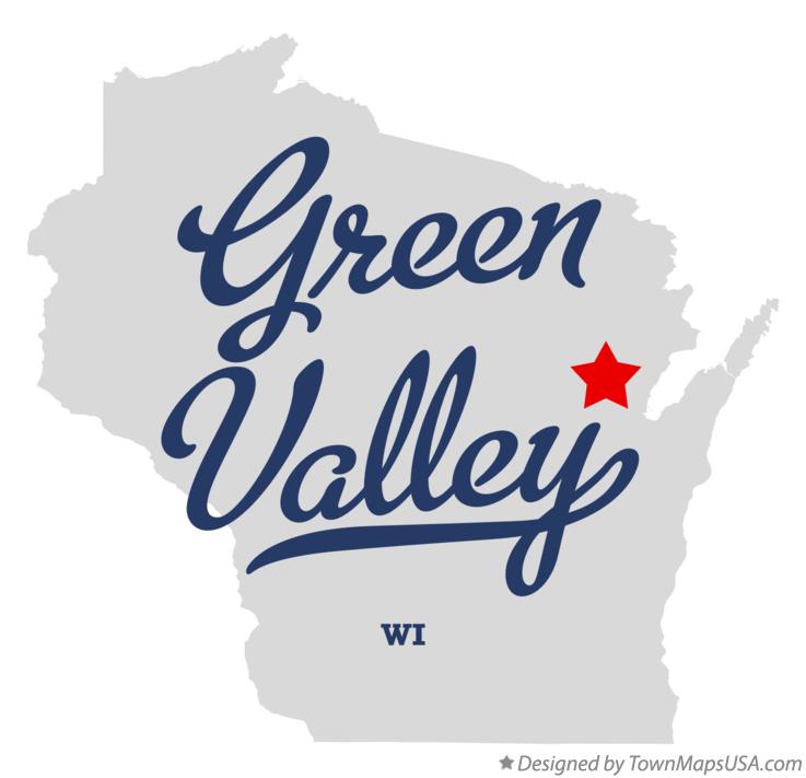 Map of Green Valley Wisconsin WI