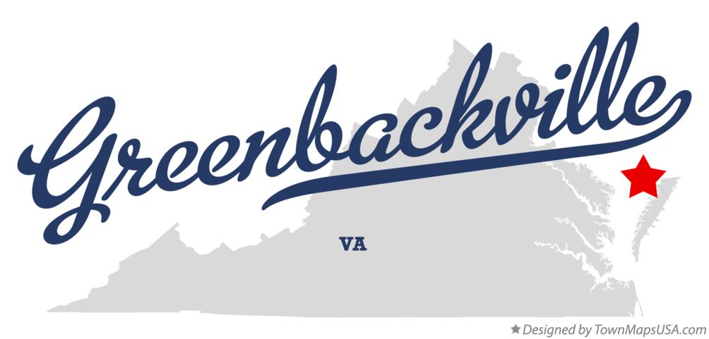 Map of Greenbackville Virginia VA