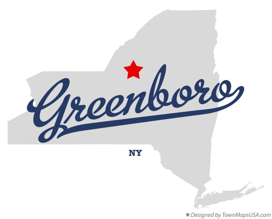 Map of Greenboro New York NY