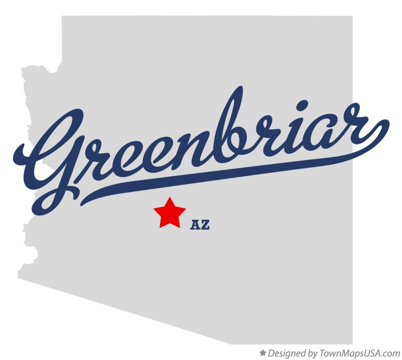 Map of Greenbriar Arizona AZ