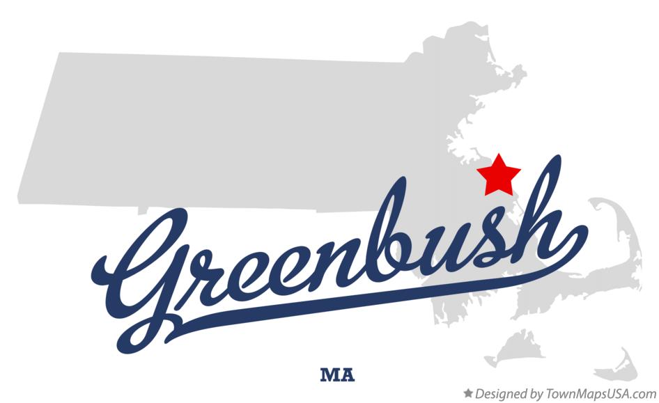 Map of Greenbush Massachusetts MA