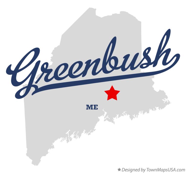 Map of Greenbush Maine ME