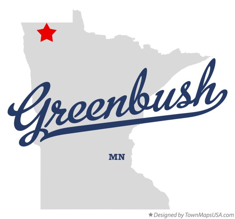 Map of Greenbush Minnesota MN