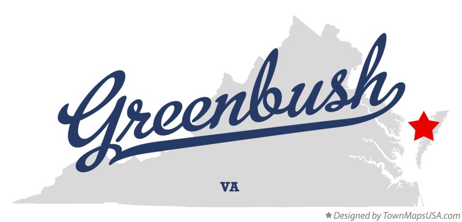 Map of Greenbush Virginia VA