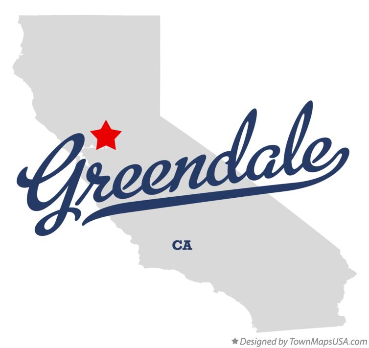 Map of Greendale California CA