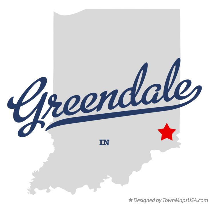 Map of Greendale Indiana IN