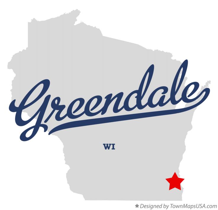 Map of Greendale Wisconsin WI