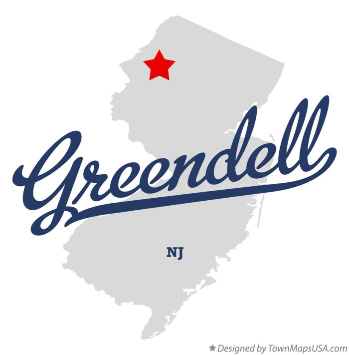 Map of Greendell New Jersey NJ