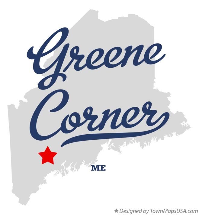 Map of Greene Corner Maine ME