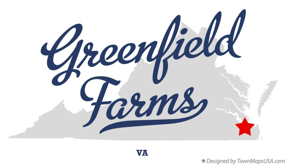 Map of Greenfield Farms Virginia VA