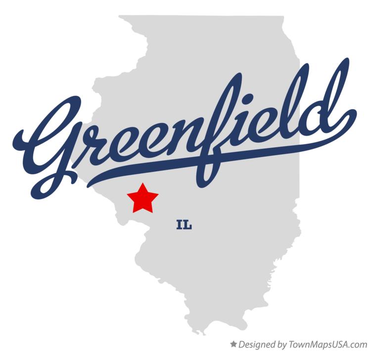Map of Greenfield Illinois IL
