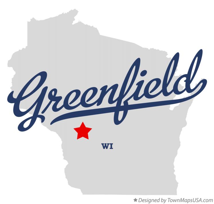 Map of Greenfield Wisconsin WI