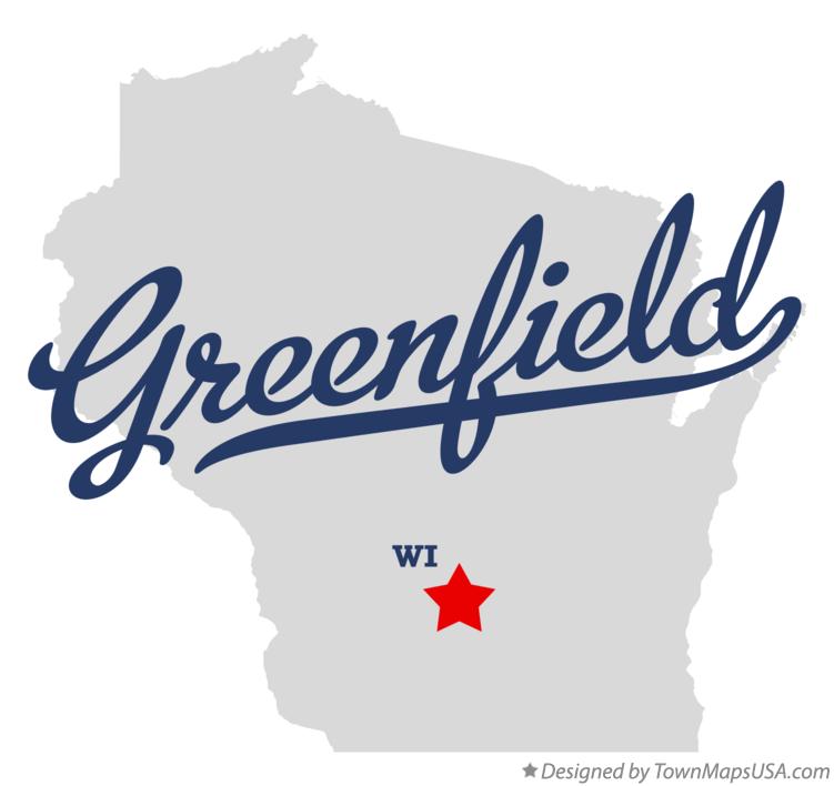 Map of Greenfield Wisconsin WI