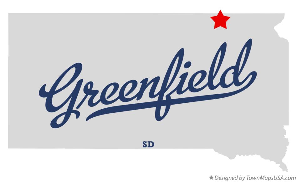 Map of Greenfield South Dakota SD