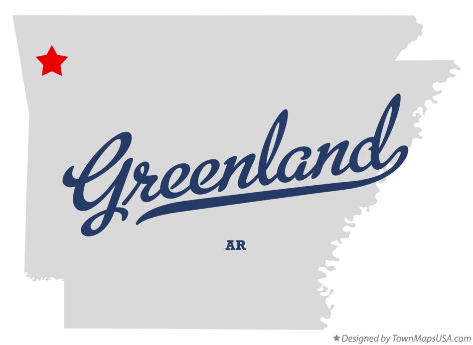 Map of Greenland Arkansas AR