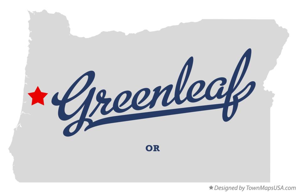 Map of Greenleaf Oregon OR