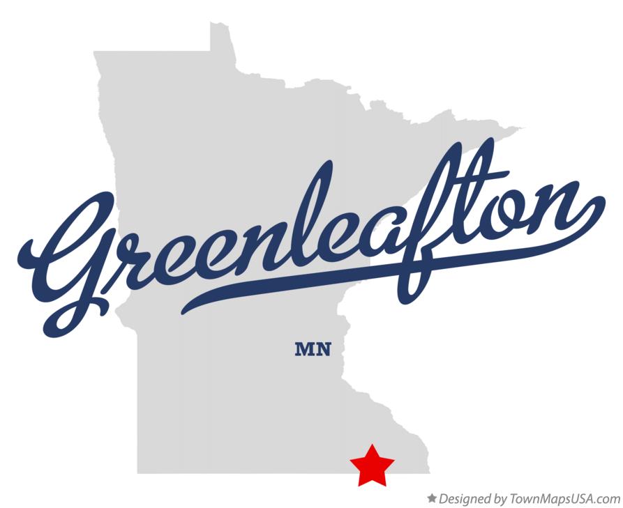 Map of Greenleafton Minnesota MN