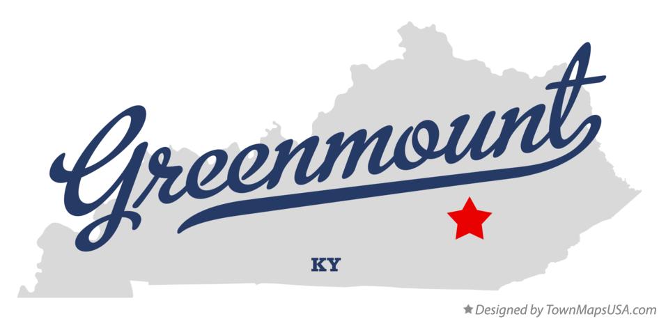 Map of Greenmount Kentucky KY