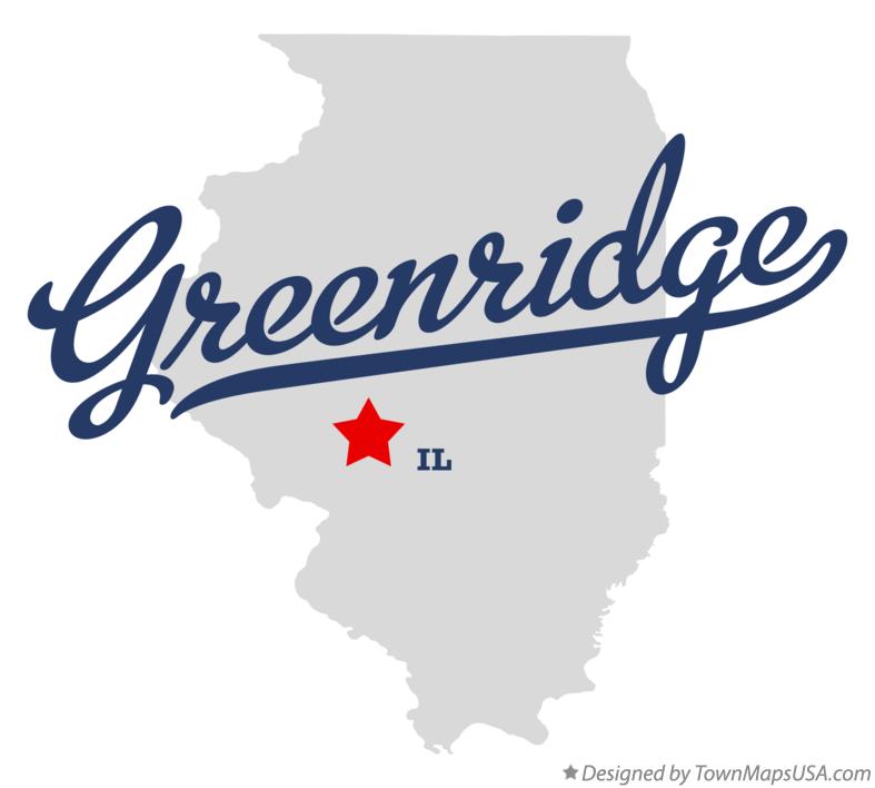 Map of Greenridge Illinois IL