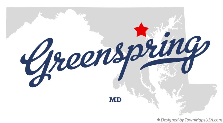 Map of Greenspring Maryland MD