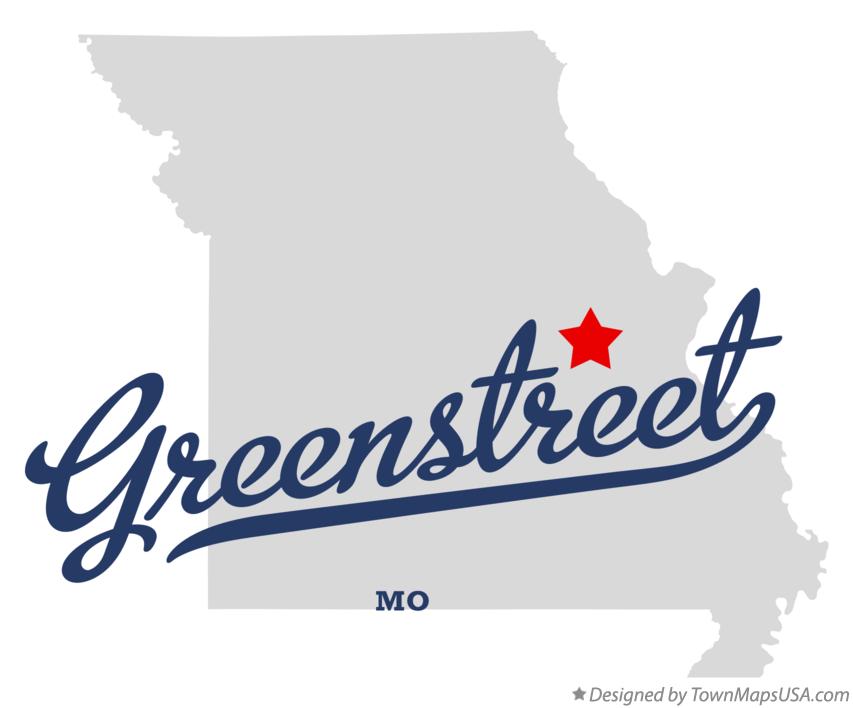 Map of Greenstreet Missouri MO