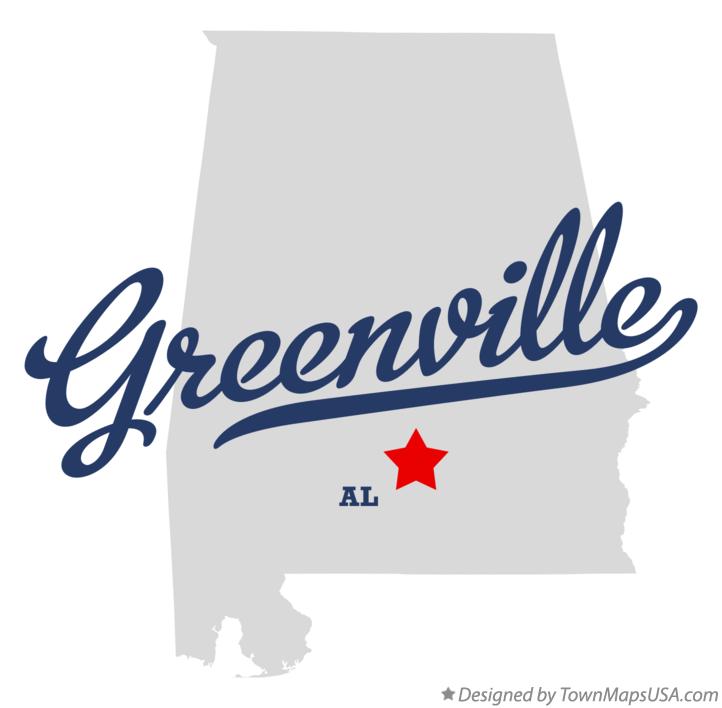 Map of Greenville Alabama AL