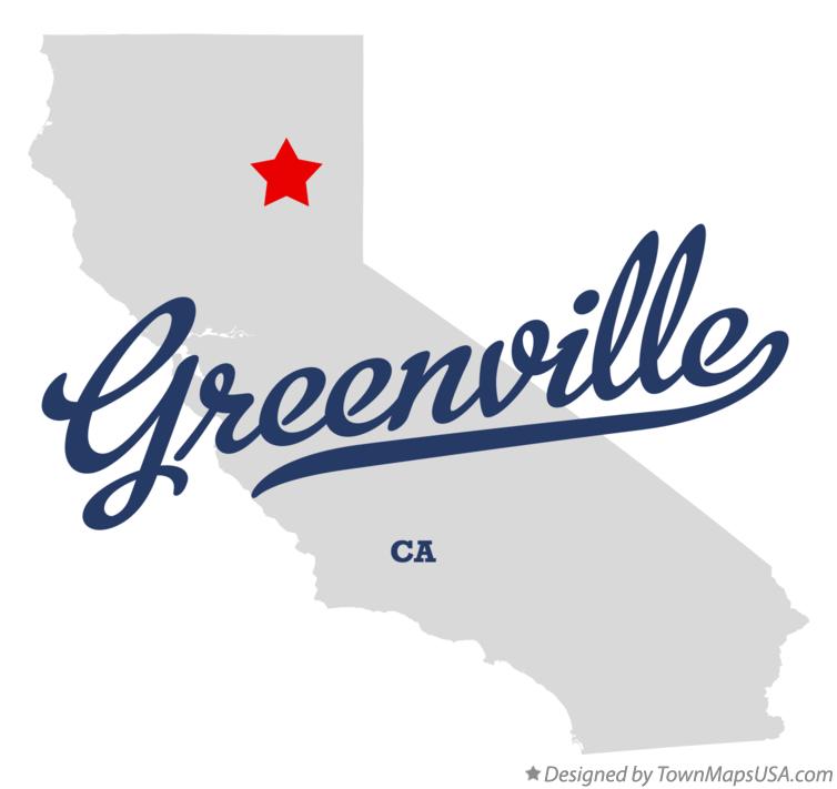 Map of Greenville California CA