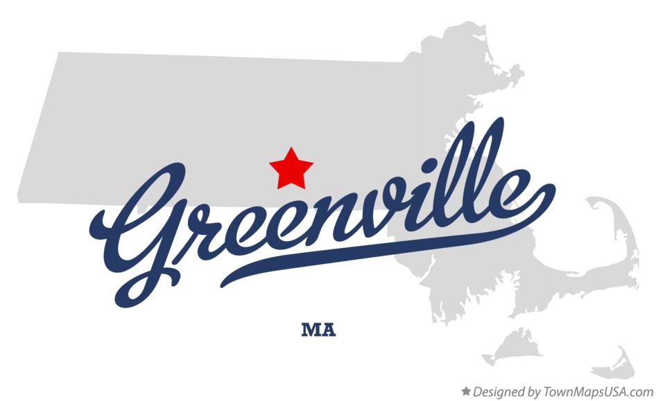 Map of Greenville Massachusetts MA