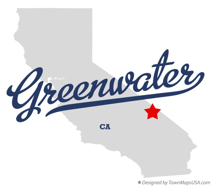 Map of Greenwater California CA