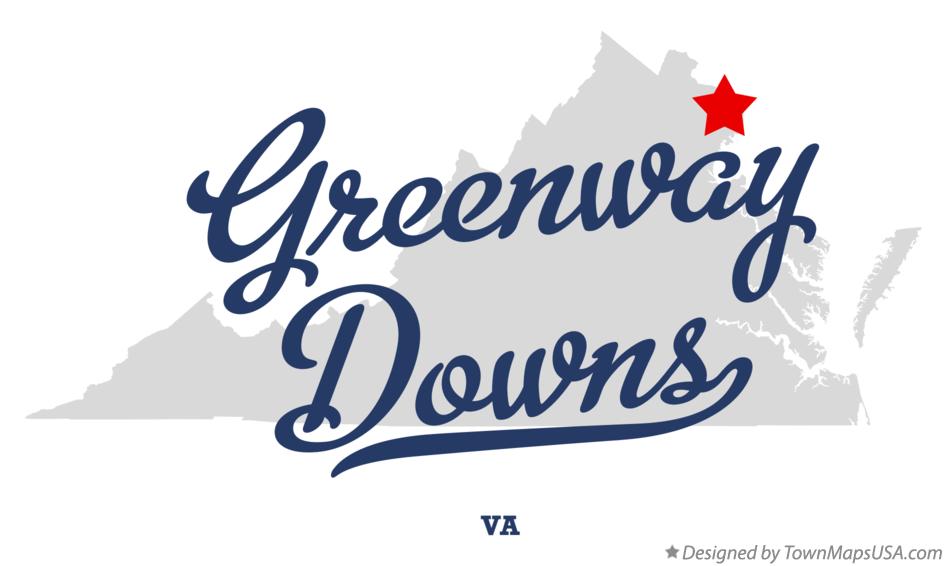 Map of Greenway Downs Virginia VA