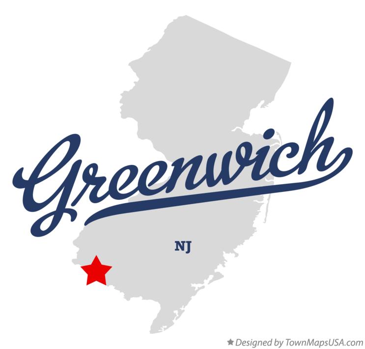 Map of Greenwich New Jersey NJ