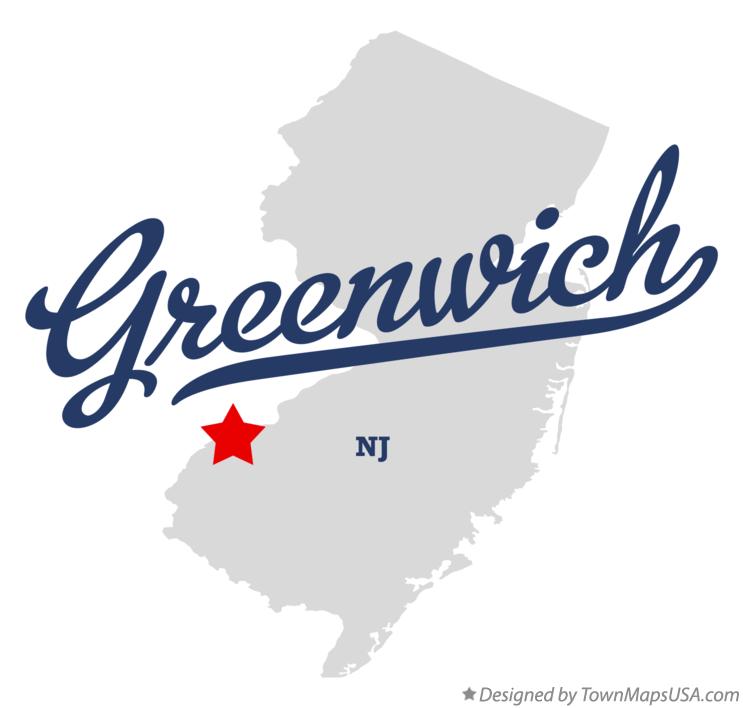 Map of Greenwich New Jersey NJ