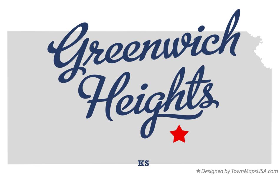 Map of Greenwich Heights Kansas KS