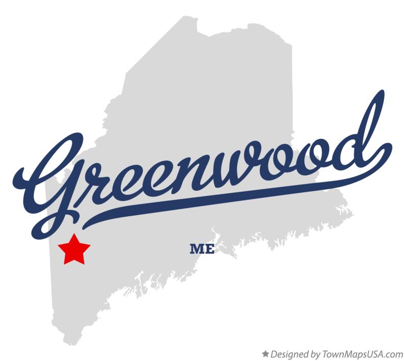 Map of Greenwood, ME, Maine