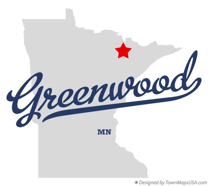 Map of Greenwood Minnesota MN