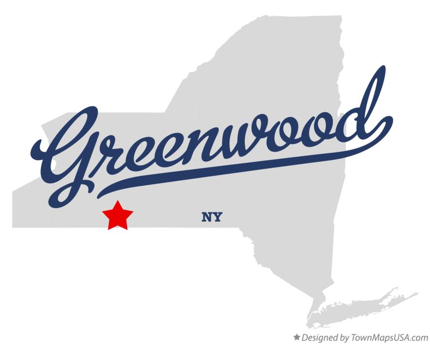 Map of Greenwood New York NY